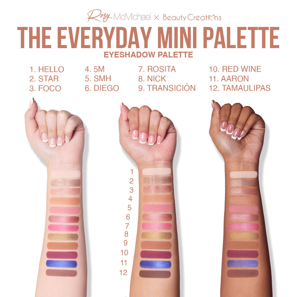 ROSY MCMICHAEL X BEAUTY CREATIONS ROSY'S ESSENTIALS VOL. 1: "THE EVERYDAY MINI PALETTE"